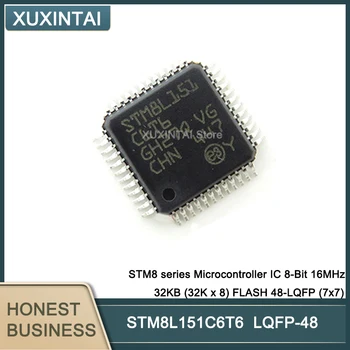 10buc/Lot STM8L151C6T6 STM8L STM8 serie Microcontroler IC 8-Bit 16MHz 32KB (32K x 8) FLASH 48-LQFP (7x7)