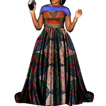 20019 Femei Africane Rochie de Moda Podea-Lungime Rochie de Minge Doamna Petrecere de Nunta Elegant Rochii Plus Dimensiune Africane Îmbrăcăminte WY3876