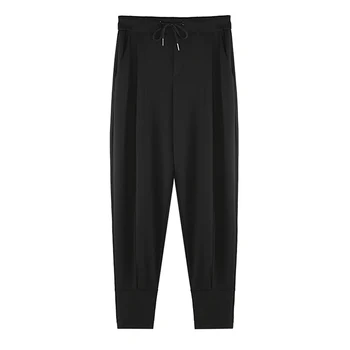 2021 vara barbati vânt întunecat negru pur Harlan pantaloni de lumină simplă versiune subțire stil agățat sentiment Jambiere pantaloni casual subțire s