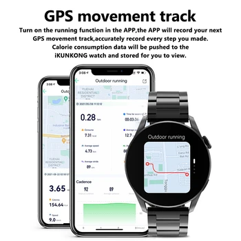 2022 Noi NFC Smart Watch Barbati Personalizate Apel Sport Track GPS Ceasuri Femei de Ritm Cardiac ECG Pentru Smartwatch Huawei, Xiaomi Apple