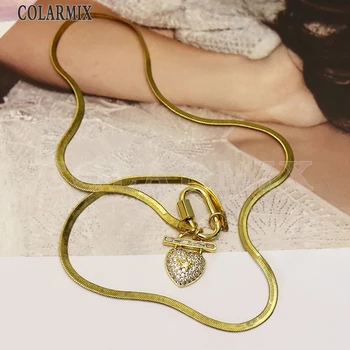 8Pcs bijuterii de Aur cu lanț de Aur de culoare lanț de șarpe Sen benito design Nou Mix forma pandantiv colier cadou pentru doamna cadou pentru doamna