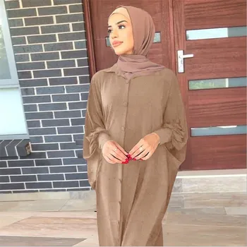 Eid Femeile Musulmane Ramadan Islamic Abaya Deschide Kimono Turcia, Orientul Mijlociu Vrac Rugăciune Arabă Maxi Halat Dubai Caftan De Culoare Solidă Noi