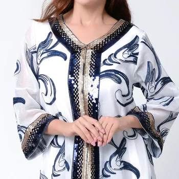 Eid Mubarak Abaya Dubai Rochii Lungi pentru Rochie Musulman Marocan Caftan Abayas pentru Femei turc Islam Haine De Moda Musulmana