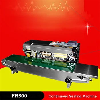 FR800 din Oțel Inoxidabil Etanșare Continuă Folie de Aluminiu Plastic Sac de Etanșare Mașină Automată de Căldură de Etanșare Mașină 110V/220V 80W