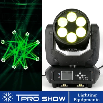 LED-uri Mobile Capetele Grinzii Etapă Efect de Iluminare 6x25W LED Beam în Mișcare Cap DJ Profesionist Lumini pentru Disco Dmx Sunet Auto Control