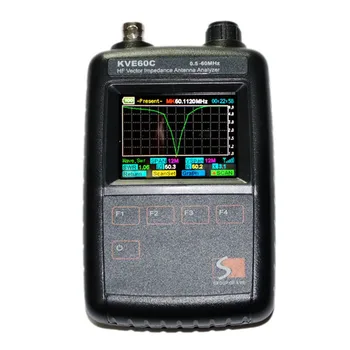 Maxgeek KVE-60C SWR HF Vector Impedanta Antenei Grafice Analizor de Amatori de Radio Sunca DIY
