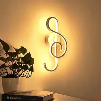 Modern Nordic Fier Conductei de Perete LED Lampă de Noptieră Lumina de Noapte Camera de zi Dormitor Culoar Tranșee corp de iluminat de Perete Decor de Arta
