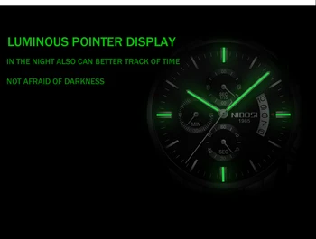 NIBOSI Mens Ceasuri de Top de Brand de Lux Cuarț ceas pentru bărbați din Oțel Inoxidabil Afacere casual Impermeabil ceas Relogio Masculino