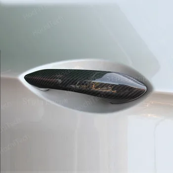 Real Fibra de Carbon clanța Ornamente Decor Acoperă Protector pentru BMW seria 7 F01 F02 F03 F04 730Li 2009-Styling Auto