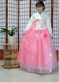 Rochie Coreeană Hanbok Coreeană De Moda De Îmbrăcăminte Țesături Importate / Cele Mai Recente Îmbunătățit Hanbok / Mireasa Hanbok / Costume De Scenă