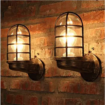 Vintage stil industrial lampă de perete mansarda interior modern de iluminat fier cupru lampă de perete