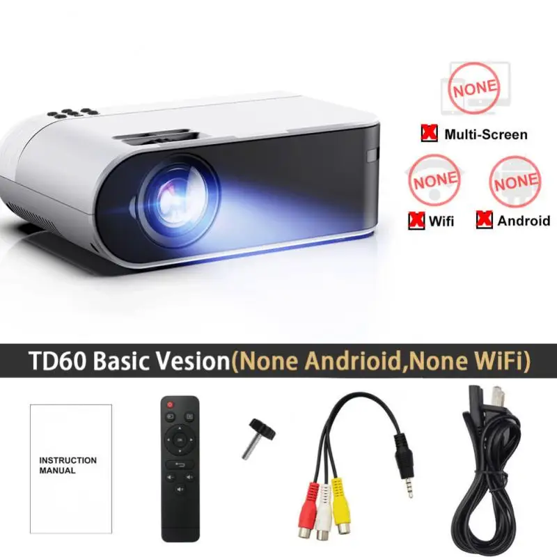 At dawn Opponent Ruthless Mini Proiector Td60 Full Hd 1080p Led-uri Wifi Android Videoproiector  Telefon Inteligent 3d Home Theater Video Proiector Portabil Vidool android  proiector > Proiectoare Accesorii & Piese ~ Belveo.ro
