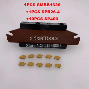 16mm pețiol SPB26-4 1buc+SMBB1626 1buc+ SP400 NC3020/NC3030 10buc=12buc/set NC3020/NC3030 Prelucrare otel CNC strung tool