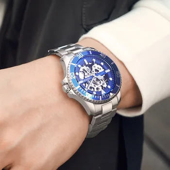 2021 Moda Barbati Automată Ceasuri Mecanice de Top de Brand de Lux din Oțel Inoxidabil Moda Impermeabil Ceas de mână de Afaceri