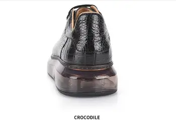 2021 nou design reale genuine piele de crocodil piele de aligator oameni de agrement haimana pantofi de piele de vaca captuseala de cea mai buna calitate pantofi bărbați