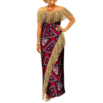 2021New Africane rochii pentru femei partid îmbrăcăminte subțire talie mare imprimate fusta lunga naționale stil vintage din bumbac fusta Vintage