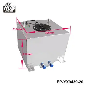20L de Ulei din Aluminiu Pot alimenta Rezervorul de Egalizare de Ulei, Poate Rezervor Cu Senzor de Celule de Combustibil Cu Capac / Spumă în Interiorul HU-YX9439-20
