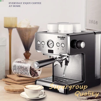 220V CRM3605 din Oțel Inoxidabil italiană Filtru de Cafea, Mașină de Espresso 15 Bar Acasă Semi-automat de Tipul de Pompa de Cafea, Mașină de Espresso