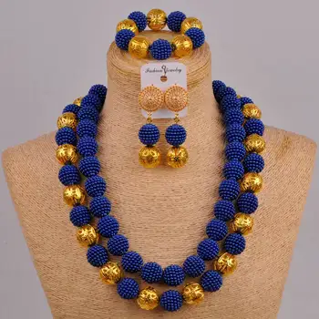 24 cm violet african costum set de bijuterii simulate perla nigerian nunta margele de petrecere, seturi de bijuterii pentru femei FZZ57