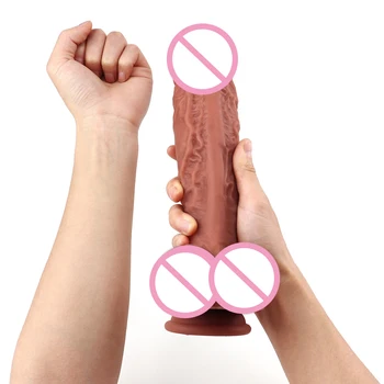 26cm Femeie Masturbari Penis Mare, Lichid de Silicon Realiste Textura Pielii, mult Mai Puternic de Stimulare