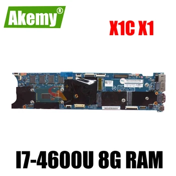 Akemy 12298-2 Laptop Placa de baza Pentru Lenovo Thinkpad X1 Carbon Original, Placa de baza 8G-RAM I7-4600U