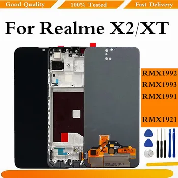 AMOLED Pentru OPPO Realme X2 RMX1991 Ecran LCD Panou Tactil Digitizer Pentru Realme XT RMX1921