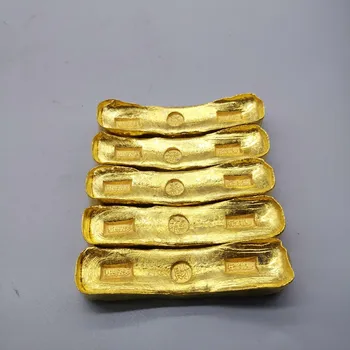 Antic placat cu aur de avere longevitate bar de aur decor acasă