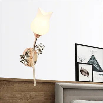 AOSONG Lămpi de Perete Contemporane Creative CONDUS de Candelabre, Lumini Forma de Floare de Interior Pentru Casa Dormitor