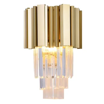 AOSONG Sconces Perete Lampă de Aur Contemporan Design de Lux, Balcon Decorative Pentru Casa sufragerie, Coridor