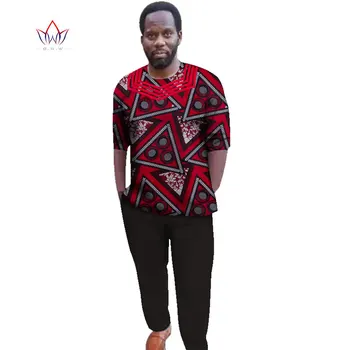 Bintarealwax Personalizate Pantaloni pentru bărbați Costume pentru Bărbați 2021 Dashiki Plus Dimensiune Bărbați Costum de Moda Tradiționale Africane Îmbrăcăminte WYN373