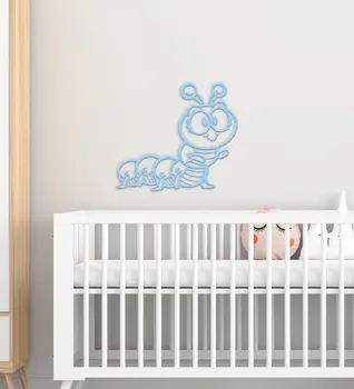 BK Cadou Caterpillar Design Camera pentru Copii Perete din Lemn Süsü-1