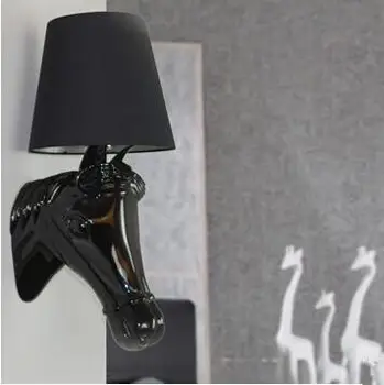 Cap de cal Lampă de Perete cu LED-uri pentru Dormitor/Sufragerie/Ușă Livrare Gratuita Negru/Alb WL47