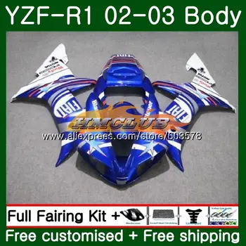 Caroserie Pentru YAMAHA YZF R 1 YZF 1000 YZF-1000 2002 2003 Vânzare Albastru 60CL.20 YZF R1 02-03 Corpul YZF1000 YZF-R1 YZFR1 02 03 Carenaj