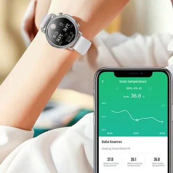 CHYCET Ceas Inteligent Femei Brățară Minunată Somn Monitor de Presiune sanguina 2021 Smartwatch Cadou Doamnelor Ceasuri Barbati Pentru Android IOS