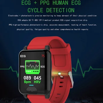 CHYCET NOI Impermeabil Ceas Inteligent Rata de Inima Tracker Tensiunii Arteriale Temperatura Corpului Smartwatch Bărbați Femei Ceasuri de Fitness