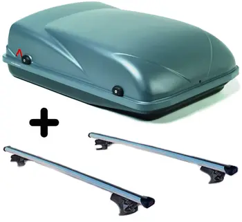 Compatibil pentru TOYOTA RAV 4 portbagaj Cutie (2013) set auto si bare portbagaj de acoperiș roof rack de depozitare de 300 de litri 129x89x39 CM Gri