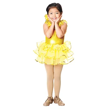 Copii de Balet de Performanță de Dans Copii, Dans Rochie Fete 3 Straturi Costume de Dans Copii, Dans de Performanță Rochie D-0459