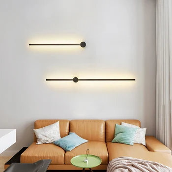 Creative Simplu cu LED-uri Lampă de Perete Nordic Minimalist Living Decor Acasă Canapea Lumina de Fundal Dormitor Modern Noptiera wandlamp