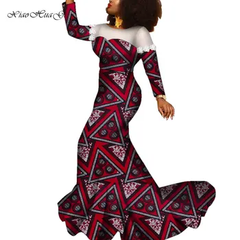 Elegante Femei din Africa Rochii Dashiki Imprimare Robă Lungă Rochie Vestidos Petrecere în Stil Bazin Riche Toamna de Moda Rochie Maxi WY9183