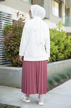 Femei Dual Costum de Flori Imprimate Hijab Kombin de Jos în Sus rochie Musulman hijab Musulman üstleri femei costum rochie abayas