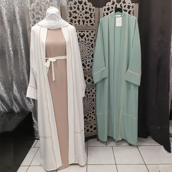 Femeile Musulmane Rochie Lunga Turc Abaya Ramadan Islamic Arab Dubai Caftan Deschide Kimono Eid Mubarak Petrecere Casual Orientul Mijlociu Moda