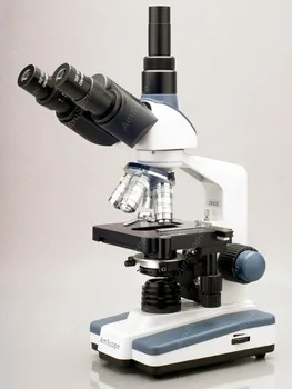 Laborator Microscop Compus--AmScope Consumabile 2000X CONDUS de Laborator Trinocular Microscop Compus w 3D treaptă Mecanică + Camera de 8MP