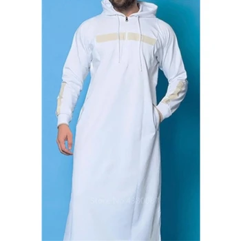 Mens Noi Jubba Echipa Arabă Islamică Îmbrăcăminte De Iarnă Musulman Din Arabia Saudită Arabă Abaya Dubai Lungi Robe Tradiționale Caftan Pulover