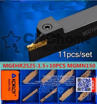 MGEHR2525-1.5 1buc+ 10buc MGMN150-G = 11pcs/set strung CNC instrumente NC3020/NC3030 de Prelucrare oțel transport Gratuit