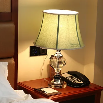 Moderne de Cristal Lampă de iluminat dormitor lampă de noptieră moda de lux cristal lampă de masă Abajur noptiera hotel lampă de masă k9 de Lux