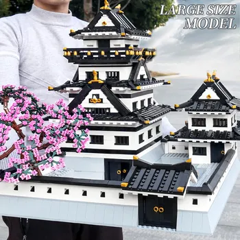 MUCEGAI REGELE Arhitectura Streetview Blocuri MOC Himejis Castelul Model seturi de Asamblare Cărămizi Copii, Jucarii Cadouri de Craciun