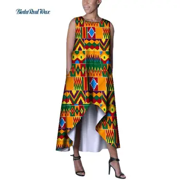 New Sosire Africane Ceara de Imprimare Rochii pentru Femei Bazin Riche Costom Lung Rochie Plus Dimensiune Tradiționale Africane Îmbrăcăminte WY3269