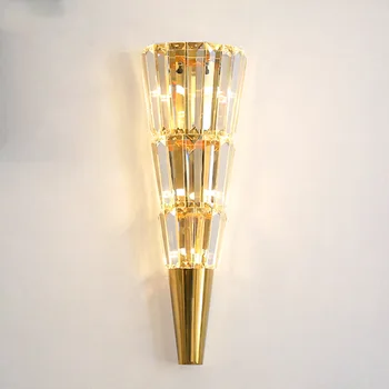 Nordic Crystal LED Lampă de Perete Montare pe Suprafață Salon, Dormitor, Baie Lumini 110-220V G 4 Decorațiuni interioare Mansarda Tranșee
