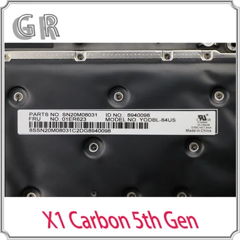 Nou/orig Lenovo ThinkPad X1 Carbon 5 Gen de Sprijin pentru mâini capacul cu lumina de Fundal Tastatură amprenta 01LX508 01LX548 01HY027