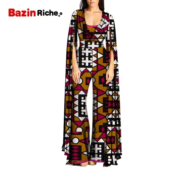 Noua Moda Africa de Bumbac Ceara Print Romper Africane Bazin Riche Salopeta Sexy pentru Femei Dashiki Doamna Eleganta WY5098